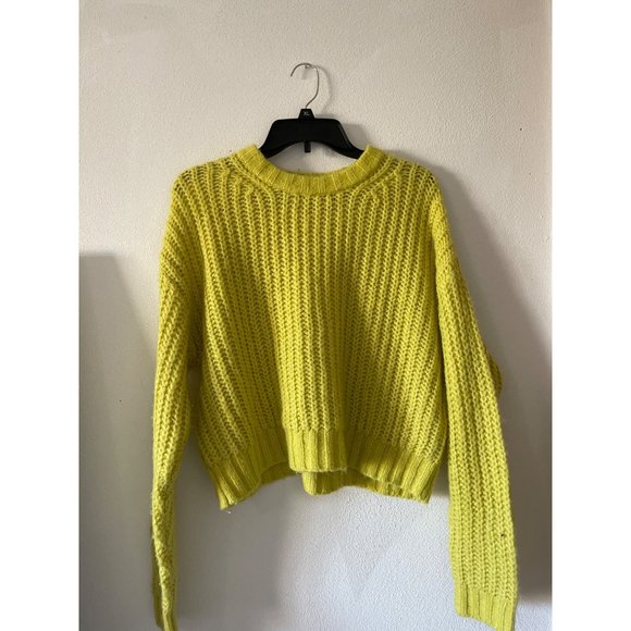 American Eagle Women’s Lime Green Knit Sweater Size Small - Picture 1 of 6